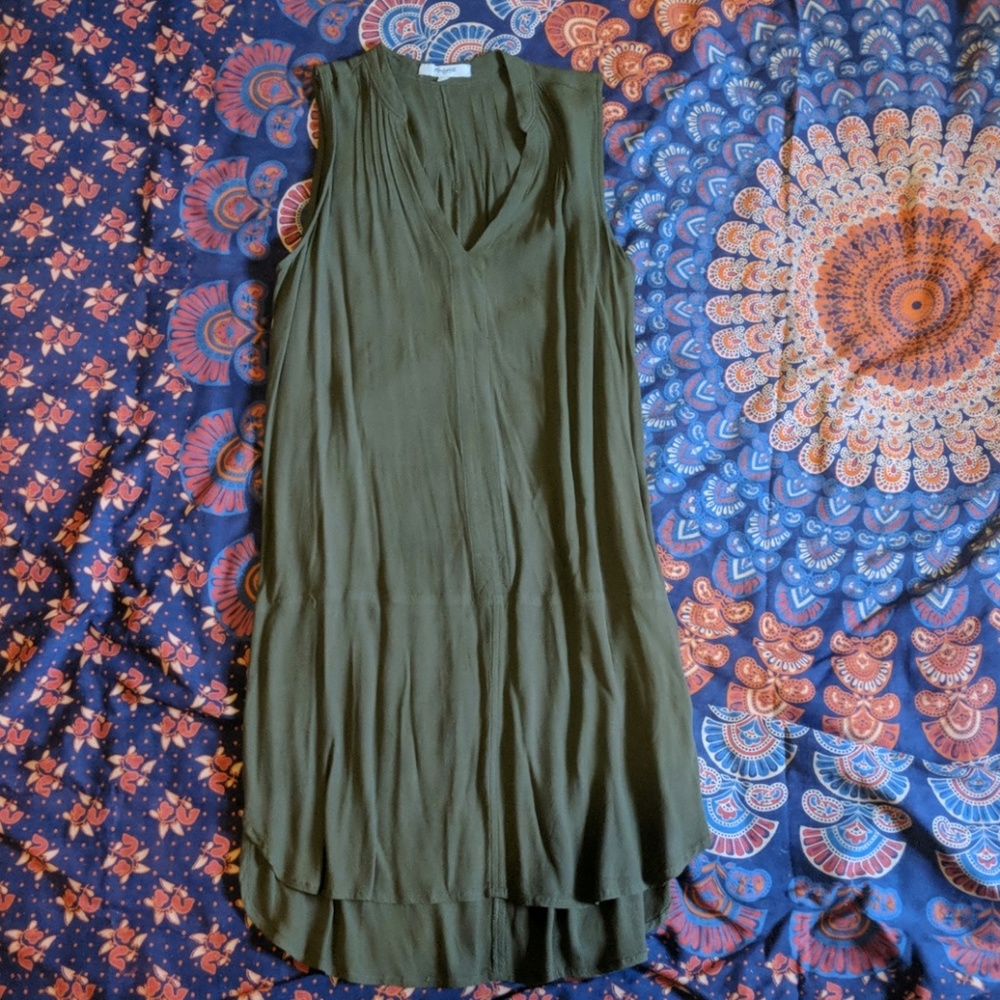 *Madewell* Green Tunic Dress